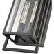 Agatha 2 Light 19.6 inch Textured Black Outdoor Wall Sconce